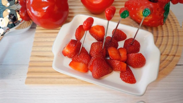Set Of 10 Stainless Steel Fruit Forks And 1 Love Holder, Fruit - View #7