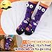 Jamntower Christmas Crazy Silly Socks Monster Wacky Funny 3D Eyes Novelty Fashion Cartoon Fuzzy Christmas Stockings Gifts(Orange,M,Ghost)