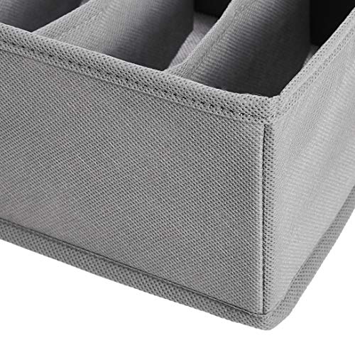 Amazon Basics Underwear Dresser Drawer Organizers, Pack of 2, Gray - Image 5