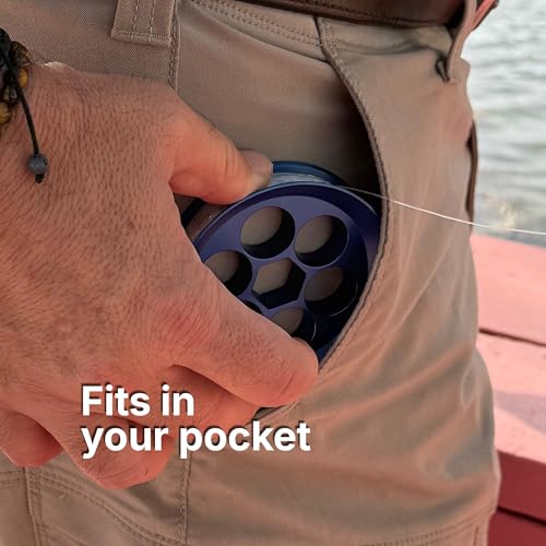 Carrete de Mano para Pesca de Aluminio Yoyito Verde miniatura 4