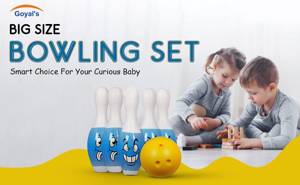 See full amazon price history chart for Goyals Big Size Bowling Set with 6 Big Pins and 1 Easy Insert Finger Ball Toy for Kids in Carrying Bag - Blue Goyals Big Size Bowling Set with 6 Big Pins and 1 Easy Insert Finger Ball Toy for Kids in Carrying Bag - Blue (B09HTVYWHT) Amazon Price History, Amazon Price Tracker