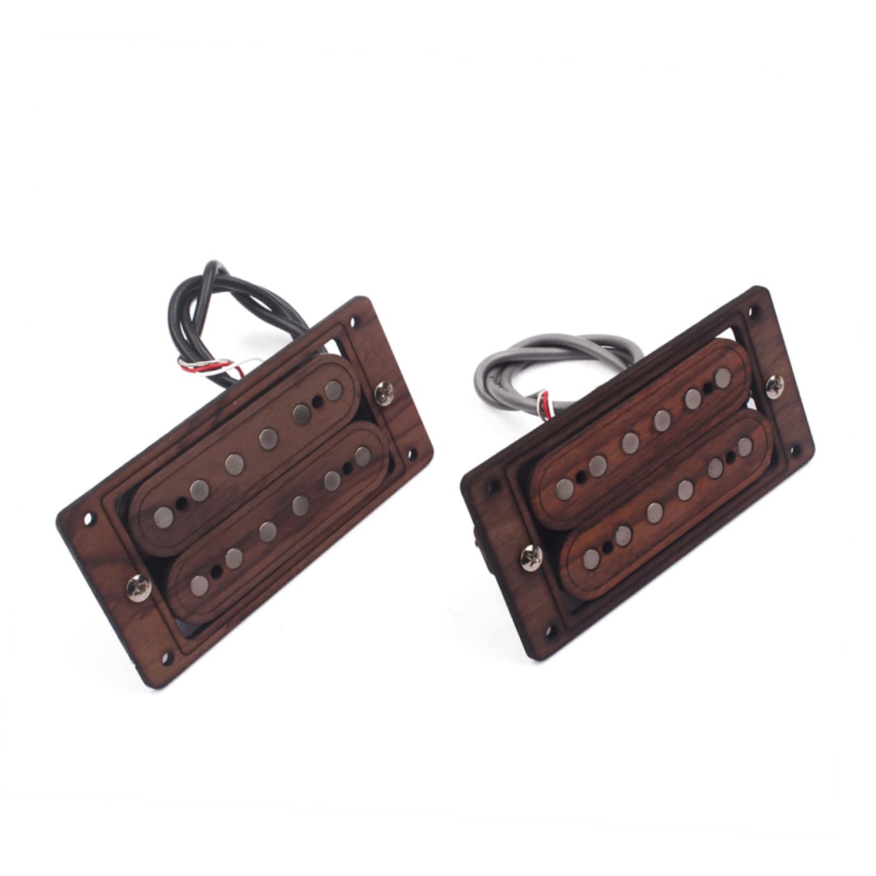 Pickup Humbucker per Chitarra Elettrica Corde Legno Rosa per Chitarra con Doppie Bobine per Tonalità e Bilanciamento
