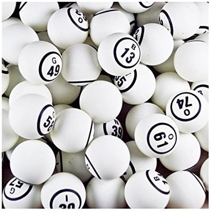 Tools Supply Bingo Balls - White Single Number, Model:, Sport & Outdoor