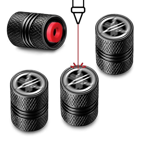 Image of Metal Tyre Valve Caps (Set of 4) | Laser Engraved | Anti-Leak O-Ring | Stylish Air Stem Covers | Universal Fit | Compatible with Yamaha Motorcycles - R15, MT15, FZ, FZS, Fascino, Ray ZR & More
