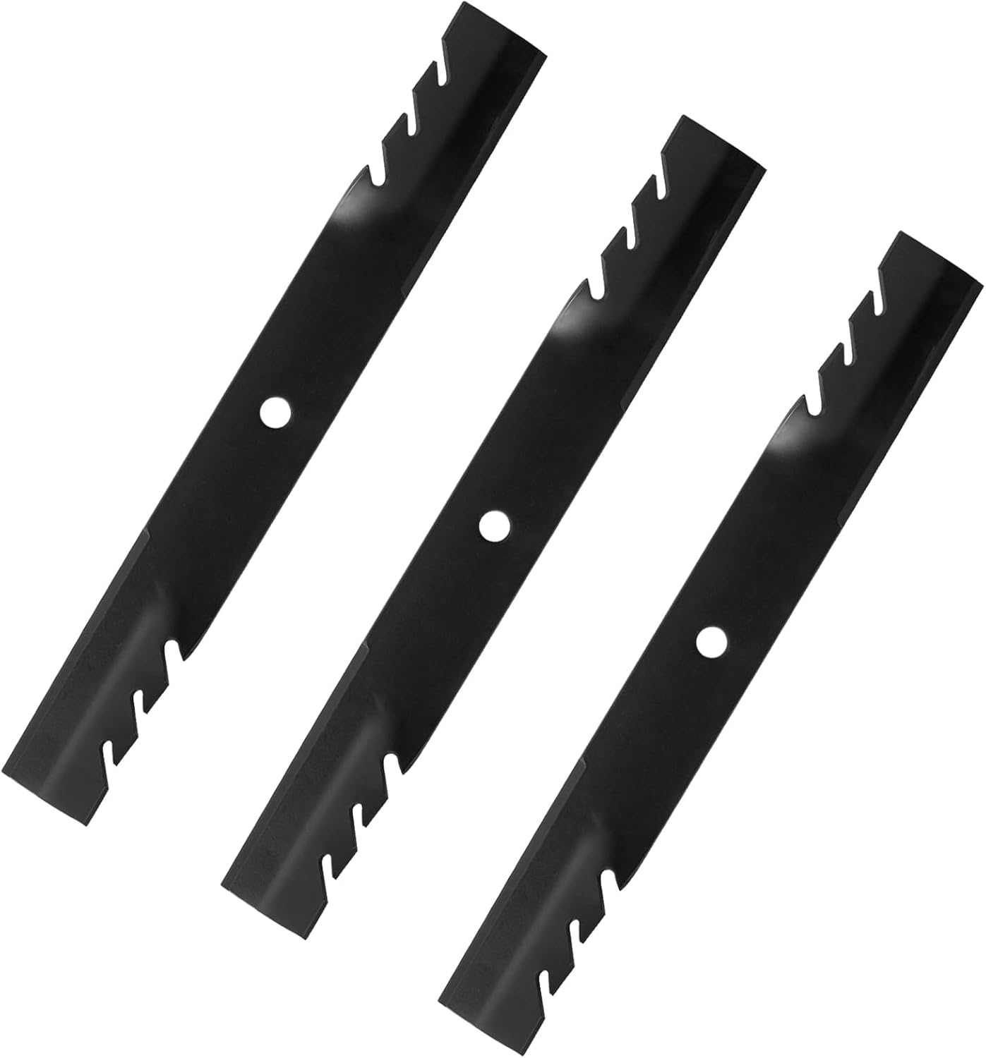 (3PCS) 115-2454-03 115-9650-03 Toothed Mulching Lawn Mower Blades - Replace OEM 115-4999 115-4999-03 - Fits Toro TimeCutter HD Titan ZX5400 ZX5420 MX5400 MR5400 Exmark Lawn Mower - For 54 Inches Deck