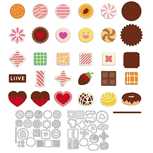 INFUNLY Chocolate Metal Die Cuts Sweet Cutting Dies Stencils for Card Making DIY Scrapbooking Photo Album Decorative