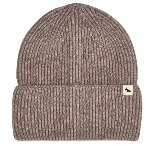 Bonnet côtelé Radley Knitters Lane pour protéger du vent sans serrer la tête espresso