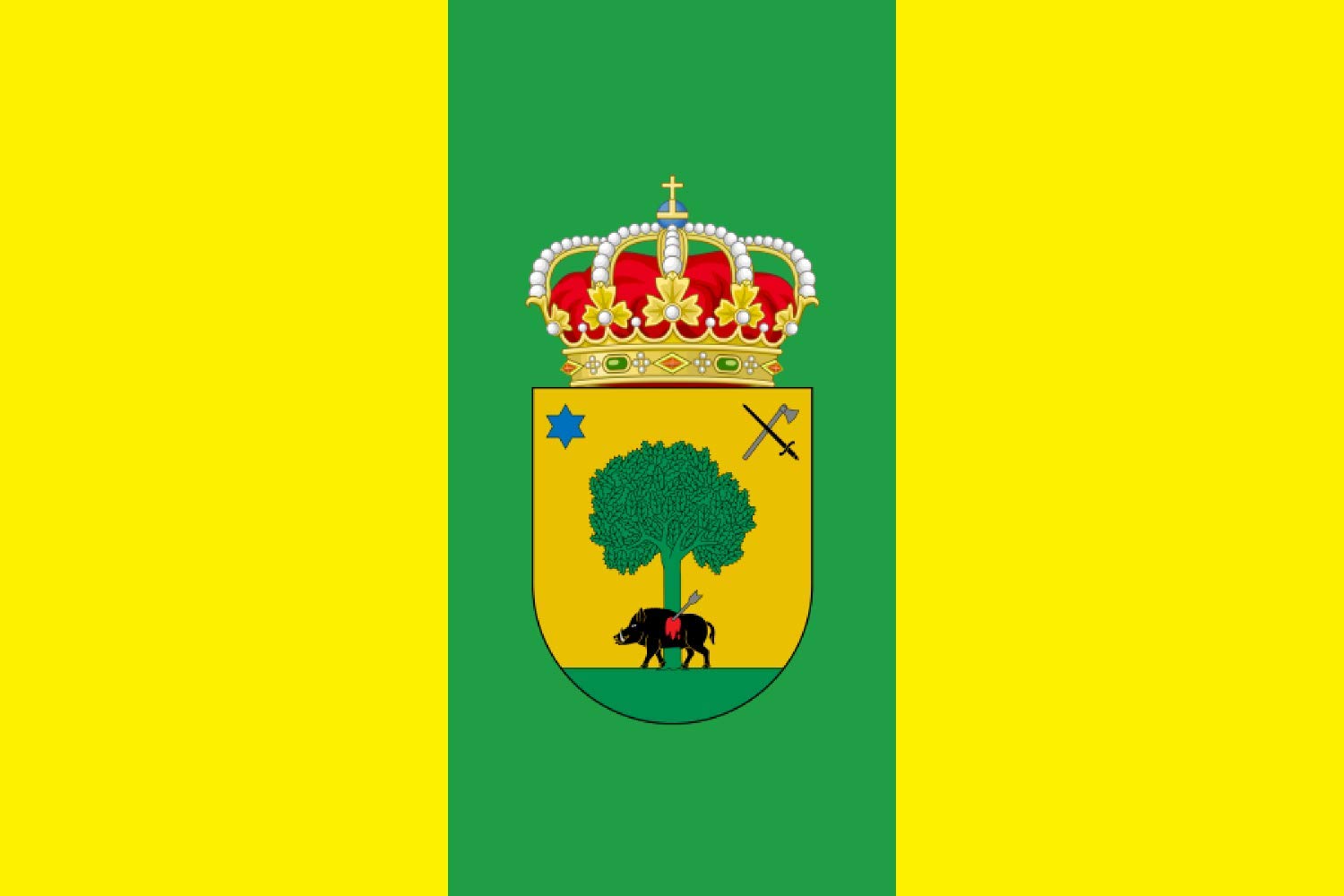 Drapeau Villamiel de la Sierra Burgos grand format pavillon mât