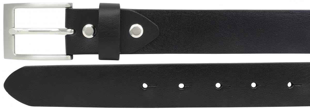 Kinder-Gürtel aus Vollrindleder 3 cm | Leder-Gürtel für Jungen Mädchen 30mm | für Jeans, Anzug, Kleid, Rock