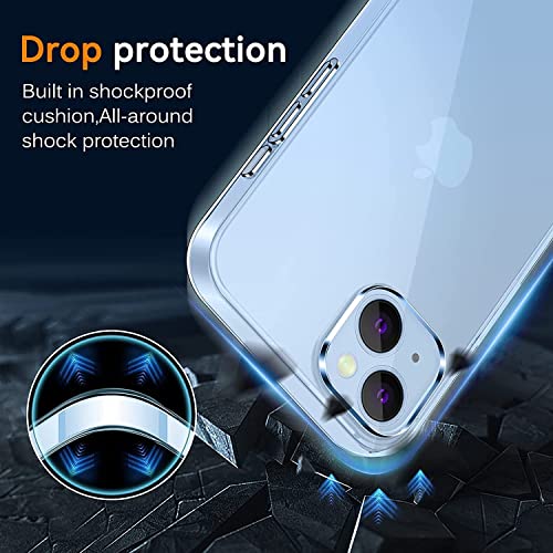 Image of NISHTECH for iPhone 14 Plus (6.7Inch) Premium Transparent Hybrid Soft Slim Dust Proof Back Case Cover with Camera Protection