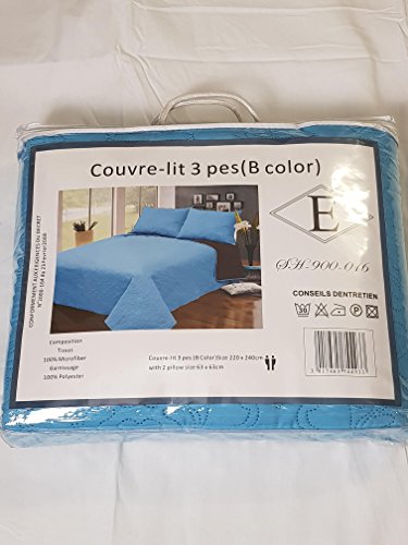 Couvre cama 3 piezas acolchado transpirable y lavable para todo el ano 4