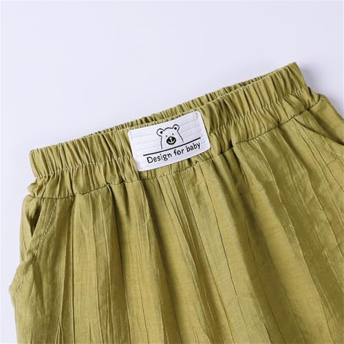 Boys Casual Trousers Kids Comfy Linen Pants Spring Summer for Toddlers2