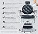 Kaleurrier Salon Chair Height Adjustable - Reclining Barber Chair - Professional Hair Styling Chairs for Barbershop Home Beauty Tattoo Massage - Salon Furniture Equipment Black