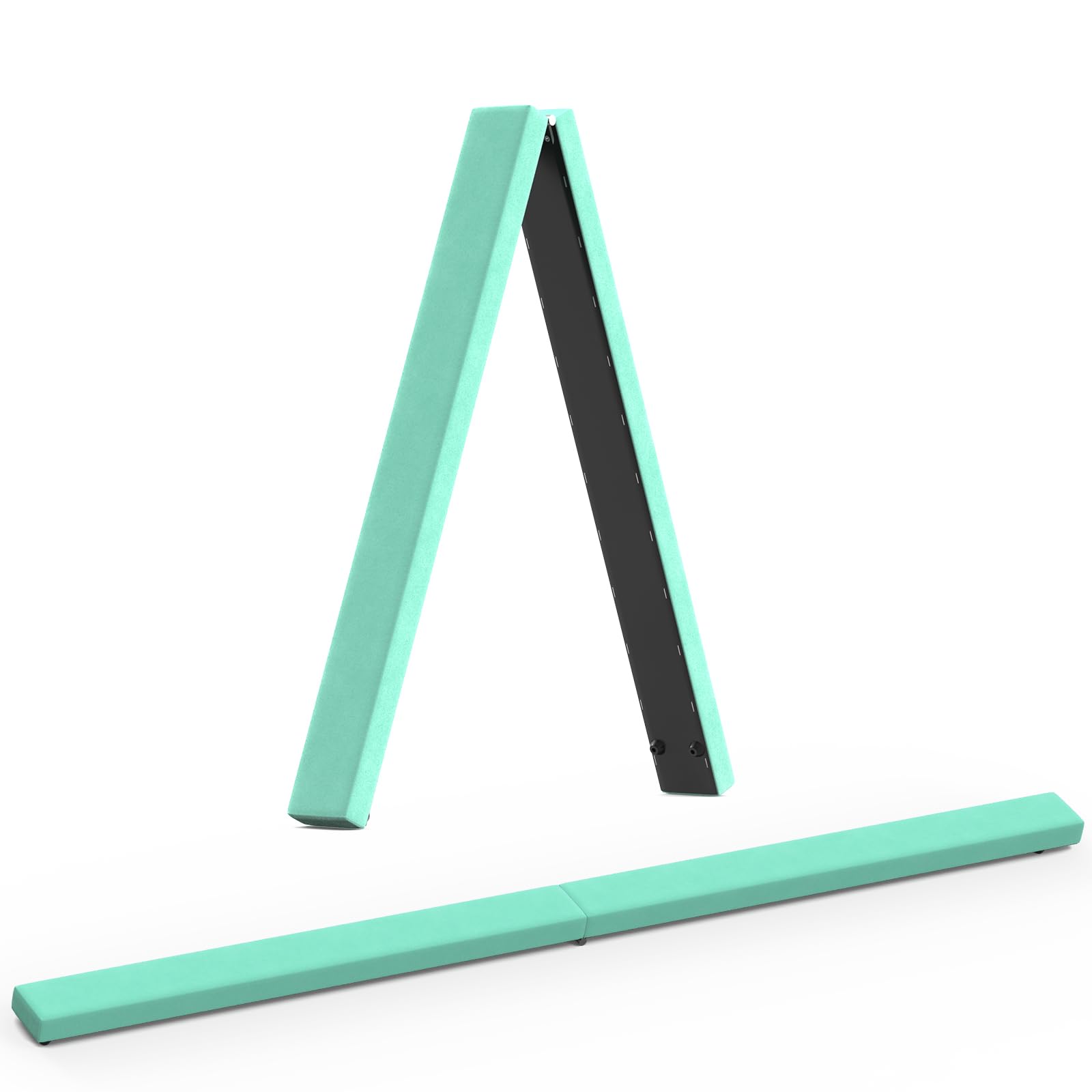 Barra de Gimnasia Plegable, 2,1 m/220 Libras, de Ante sintético, para Entrenamiento de Gimnasia, Entrenamiento de Equilibrio, para Entrenamiento en casa, Gimnasio, Entrenamiento, Deportes