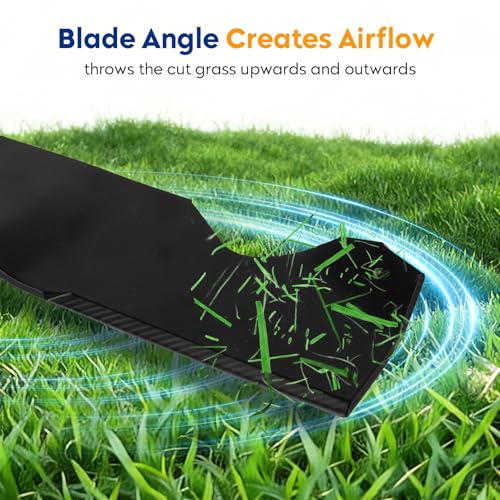 Mower Blade for 54 inch Deck 187254 187256 Z254F 532187254 532187256 RZ54i RZ5424 YTH2454 GTH264T RZ5426 3 Pack by Aeagle - Image 3