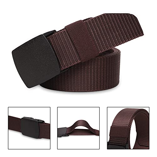 Image of Men's Formal /Causal Automatic Push Lock Nylon Woven Belt Combo Set for Men (OPD-75)