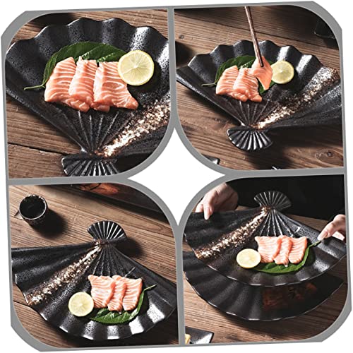 Plato cerámico sector para sushi negro miniatura 6