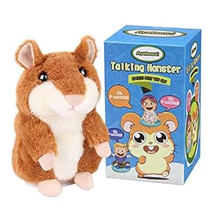Ayeboovi Toddler Toys Talking Hamster Repeats What You Say Baby Toys Retro Toys for Kids Fun Toys Birthday Gift for Kids…