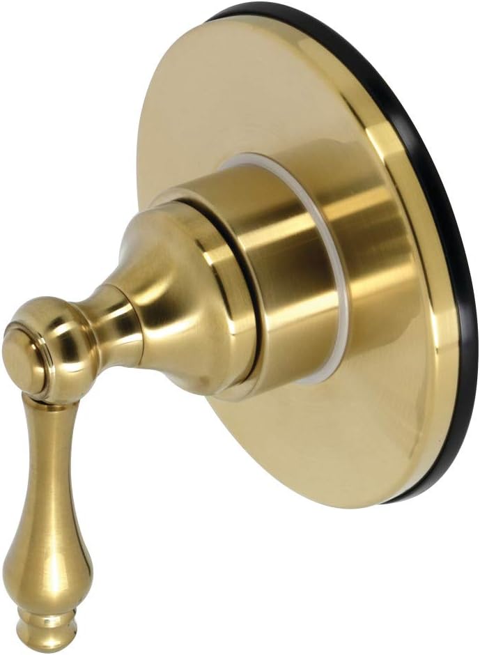 Kingston Brass KS3037AL 3-Way Diverter Valve with Trim Kit, Brushed Brass