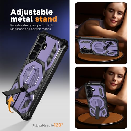 Coque Samsung S26 MagSafe antichoc violette avec protection écran