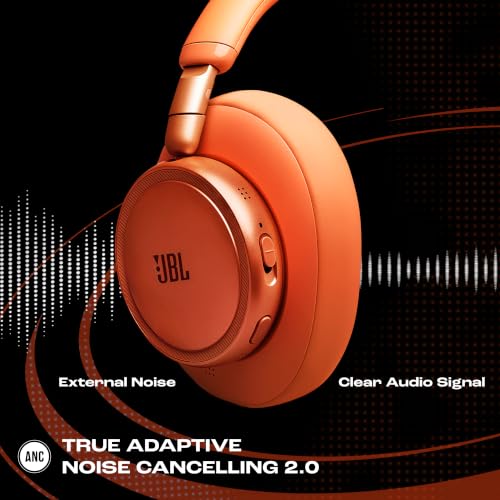 Image of JBL New Live 780NC, Advanced Noise Cancellation 2.0 Wireless Headphones, Technology (BT 6.0, Auracast, Hi-Res, LDAC, Spatial Sound, 6-mic, AI-Trained Algo) 80H Battery, 2Yrs* Warranty, Orange