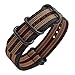 Produktbild Uhrenarmband NATO Strap 20mm 22mm Premium Ballistic Nylon Militär Uhr Armband 5 Ringe Schwarz Swiss Zulu Uhrenband mit Federstege Werkzeug und 4 Federsteges Bonus (20mm, Black/Crimson/Green)