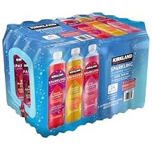 Kirkland Signature Flavored Sparkling Water, 17 Fluid Ounce Pack of 24
