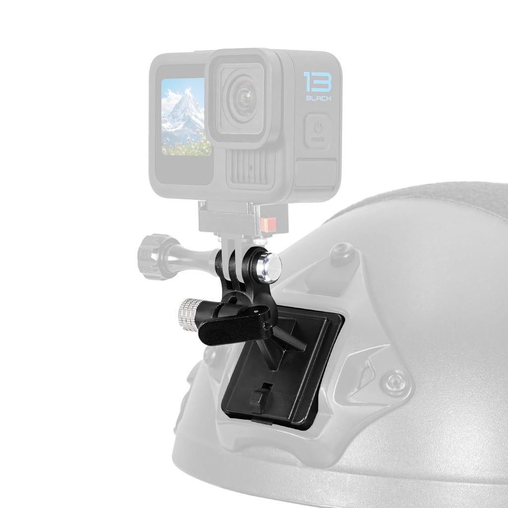 NovelGoal Helmet Quick Release Buckle Adapter Mount Compatible with Hero 13/12, Action 5/4, GO 3S/3, Ace Pro 2/1 Camera Fix Mount Convertor Holder (Type E1)
