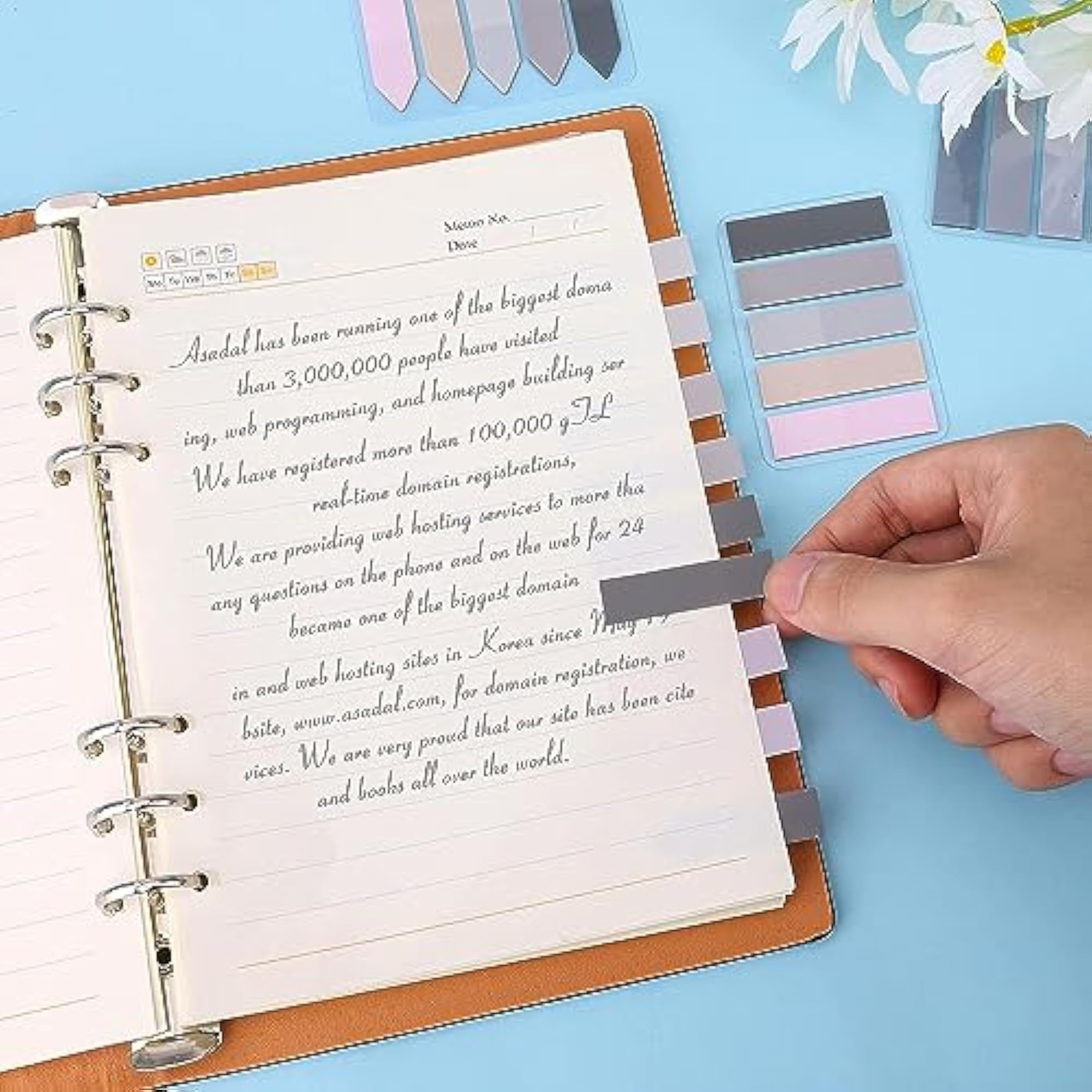 200 Pieces Pastel Page Markers Sticky Index Tabs for School Supplies
