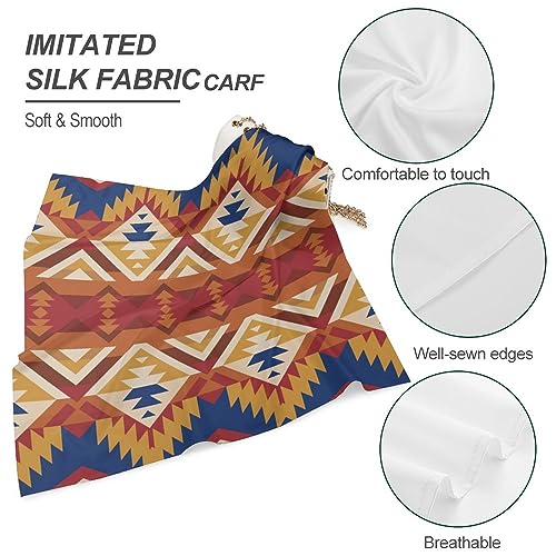 Silk Feeling Scarf Women's Fashion Large Square Satin Headscarf Head Hair Wraps Kerchief Neckerchief4