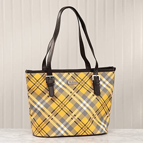 B.AmiciTM Expressions Saffiano Plaid Tote Bag4