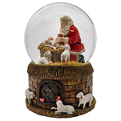 Santa and Baby Musical Water Globe by The San Francisco Music Box Company Cover