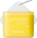 MEDIHEAL Collagen Firming Toner Pad – Korean Skincare, 98% Vegan Collagen with Retinol & 7 Peptides, Firming, Plumping & Wrinkle Care, Micro-Hole Fabric, 100 Pads