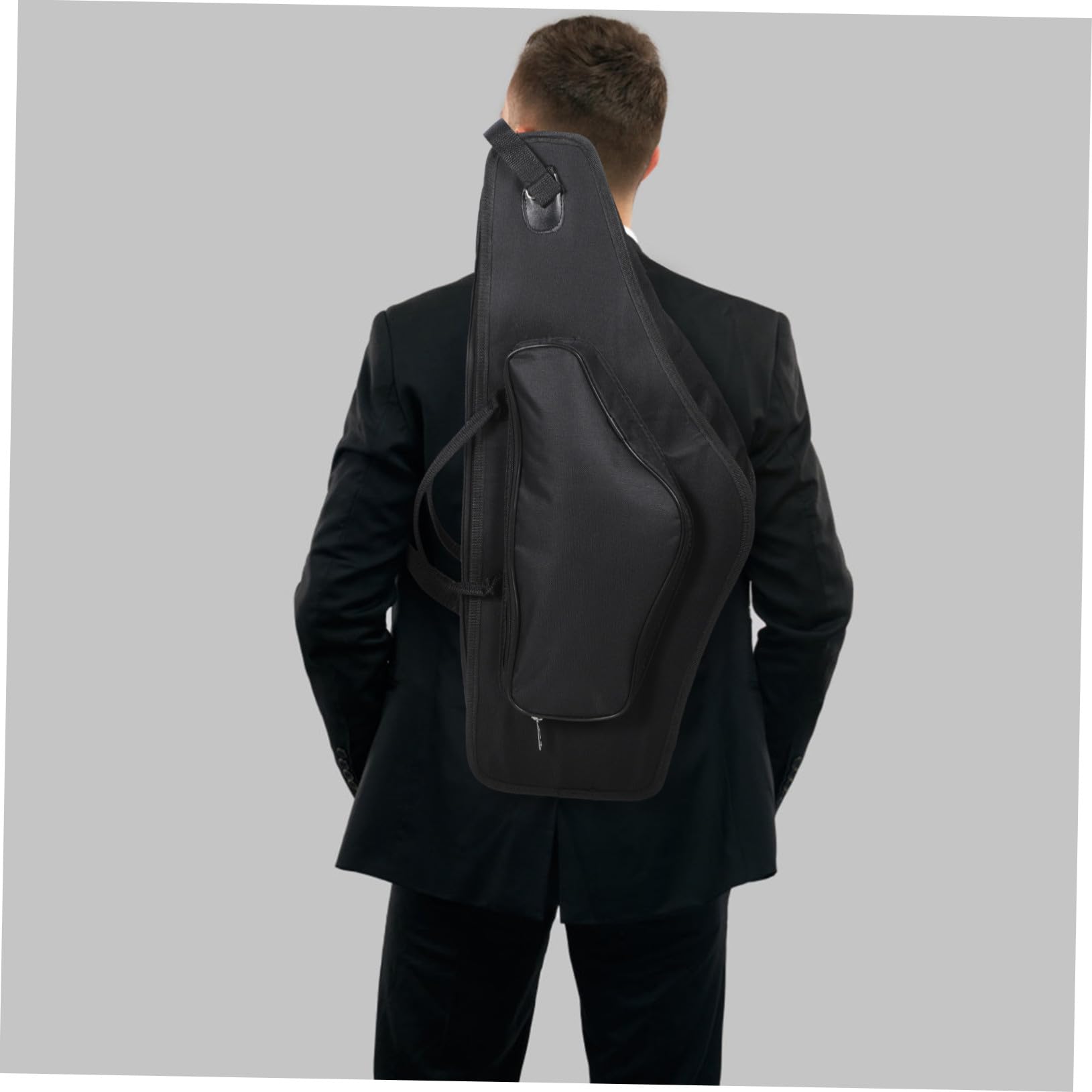Sacoche Portable pour Saxophone Alto, Étui Antichoc Noir avec Bandoulière