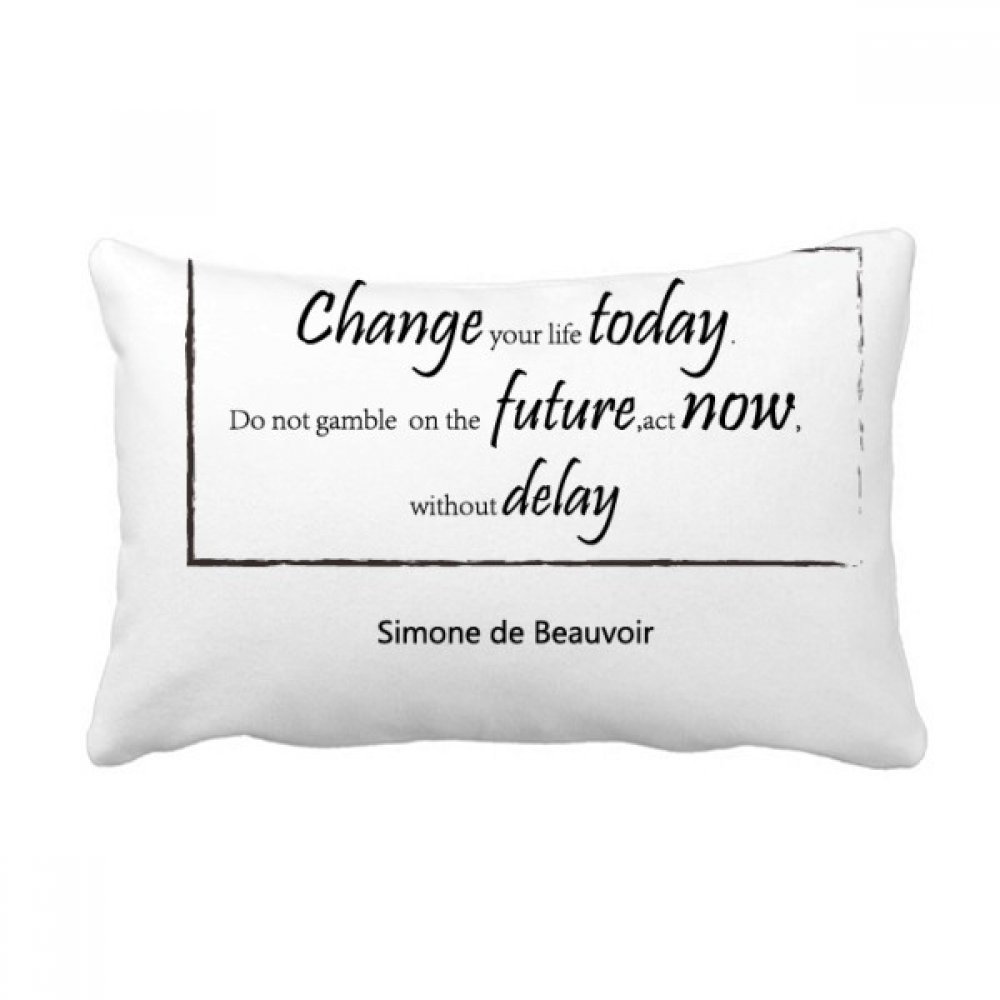 Oreiller lombaire citation decorative pour creer une ambiance cocooning sur votre canape