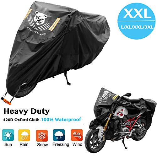 2020 Best Motorcycle Covers Waterproof 104 Inches XXL Heavy Duty All Season Outdoor
