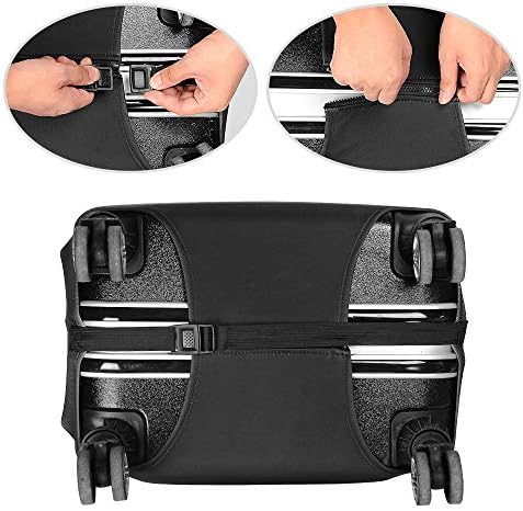 OuLi Store® Travel Luggage Cover Fit for 18-32 Inch Luggage Travel Luggage Protective Covers Suitcase Cover Elastic Dustproof Travel Accessories (Color 6, L-(25-28 inch Luggage)) — view 2
