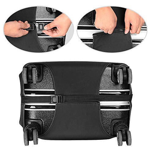 Miniatura 5 de Ouli Store Cubierta De Equipaje Funda De Maleta 18-32 Pulgadas De Fibra De Carbón De Bambú Cubierta De Equipaje Equipaje De Viaje Protectora Paisaje Europeo, S- Equipaje De 18-21 Pulgadas