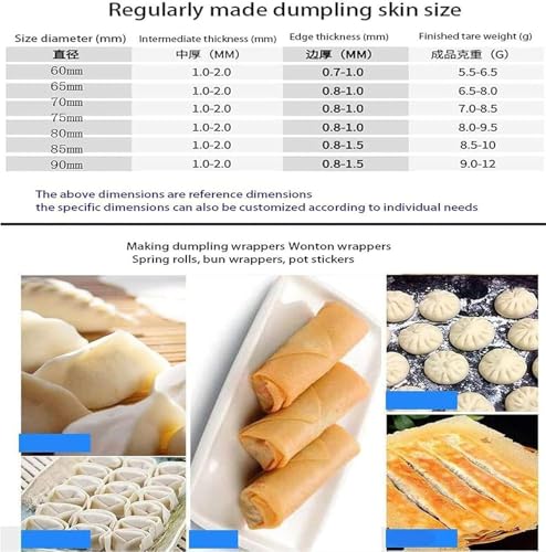 Macchina elettrica multifunzione per ravioli e wonton, con stampo rotondo, per uso commerciale