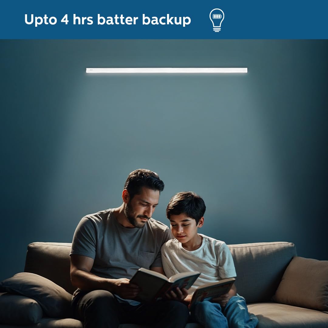 Philips 20-Watt Emergency Inverter Batten | Reserve Plus 4-feet Rechargeable Inverter Batten for Home & Living Room | Colour : Cool Day Light, Pack of 1 - high-quality product