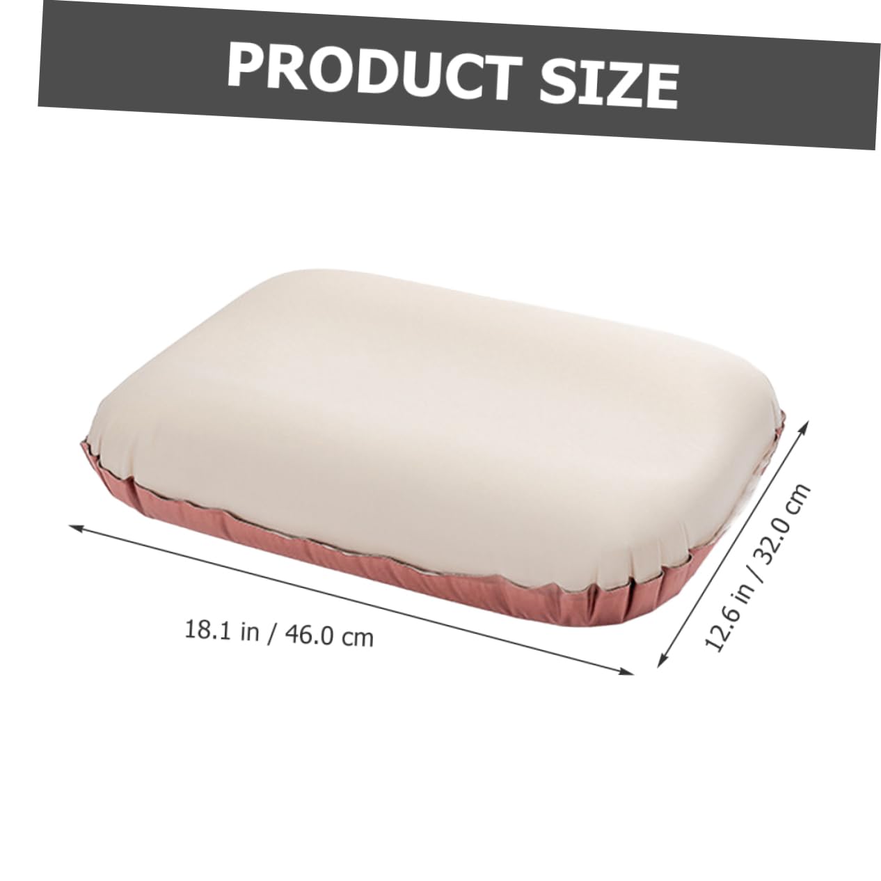 Sosoport Cuscino in Schiuma Doppio Soffio all'aperto Gettare Cuscini Campeggio tampone Ergonomic Pillow Cuscini gonfiabili Forniture per Esterni Cuscino Gonfiabile ergonomico Spugna