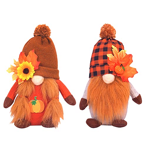 【Pacchetto incluso】: riceverai 2 diversi stili di bambole gnome autunnali, perfette per decorare davanzali, tavoli da pranzo e regali per il Ringraziamento.