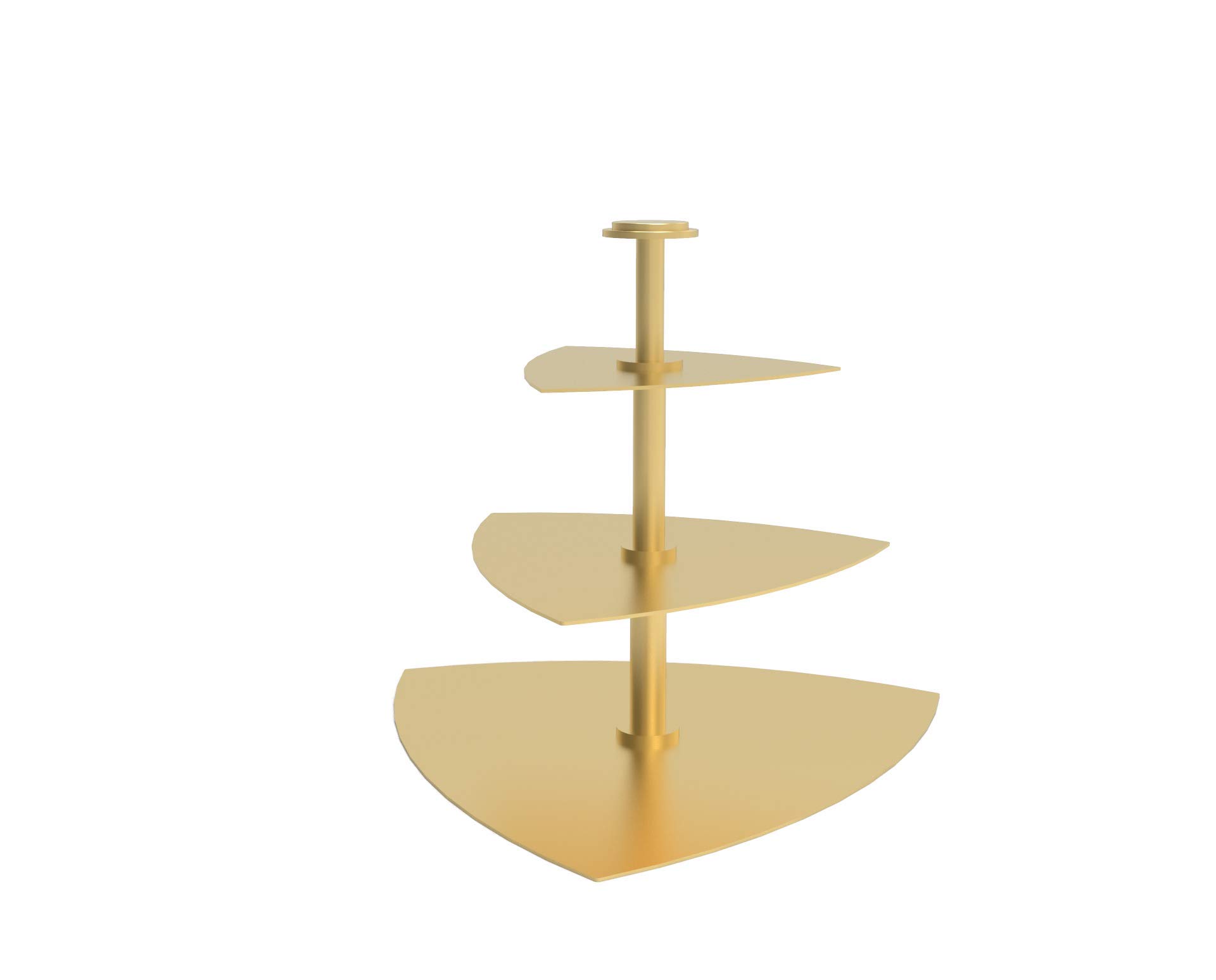 Présentoir Spade Design Doré en métal pour décoration élégante