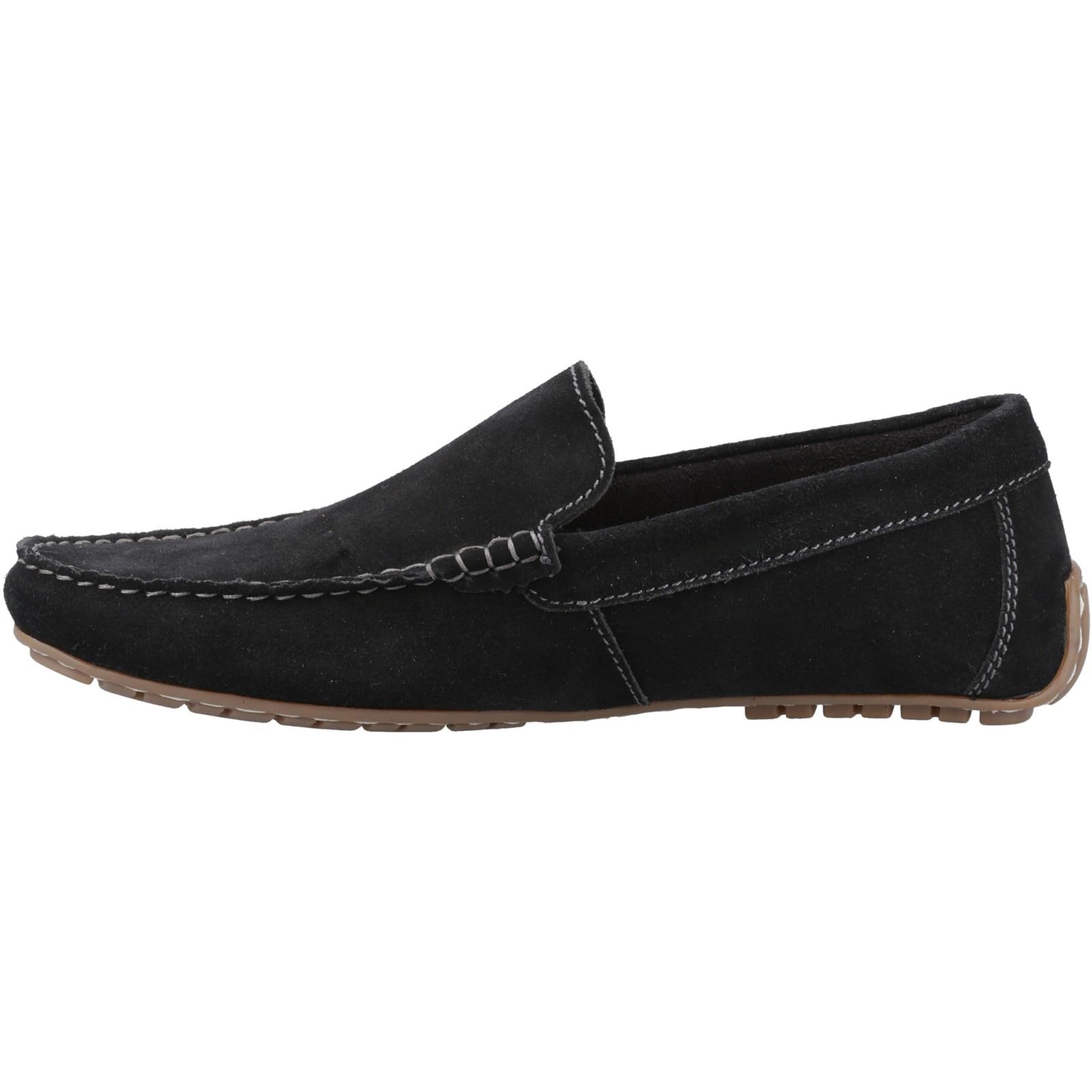 Hush Puppies Men's Ralph Suede, Black, 10 UK