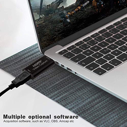 DIGITNOW! Scheda di Acquisizione Audio Video HDMI a USB 2.0 1080p Tramite DSLR, videocamera, Action Cam, Supporto Broadcast Live Streaming