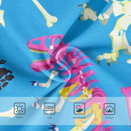 Dinosaur Skeletons Blue Toddler Underwear Custom 2t Cotton Little Girl Panties Print Briefs Girls Undies3