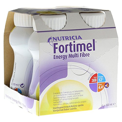 fortimel Energy Multi Fibre Vainilla sabor, 4 x 200 ml