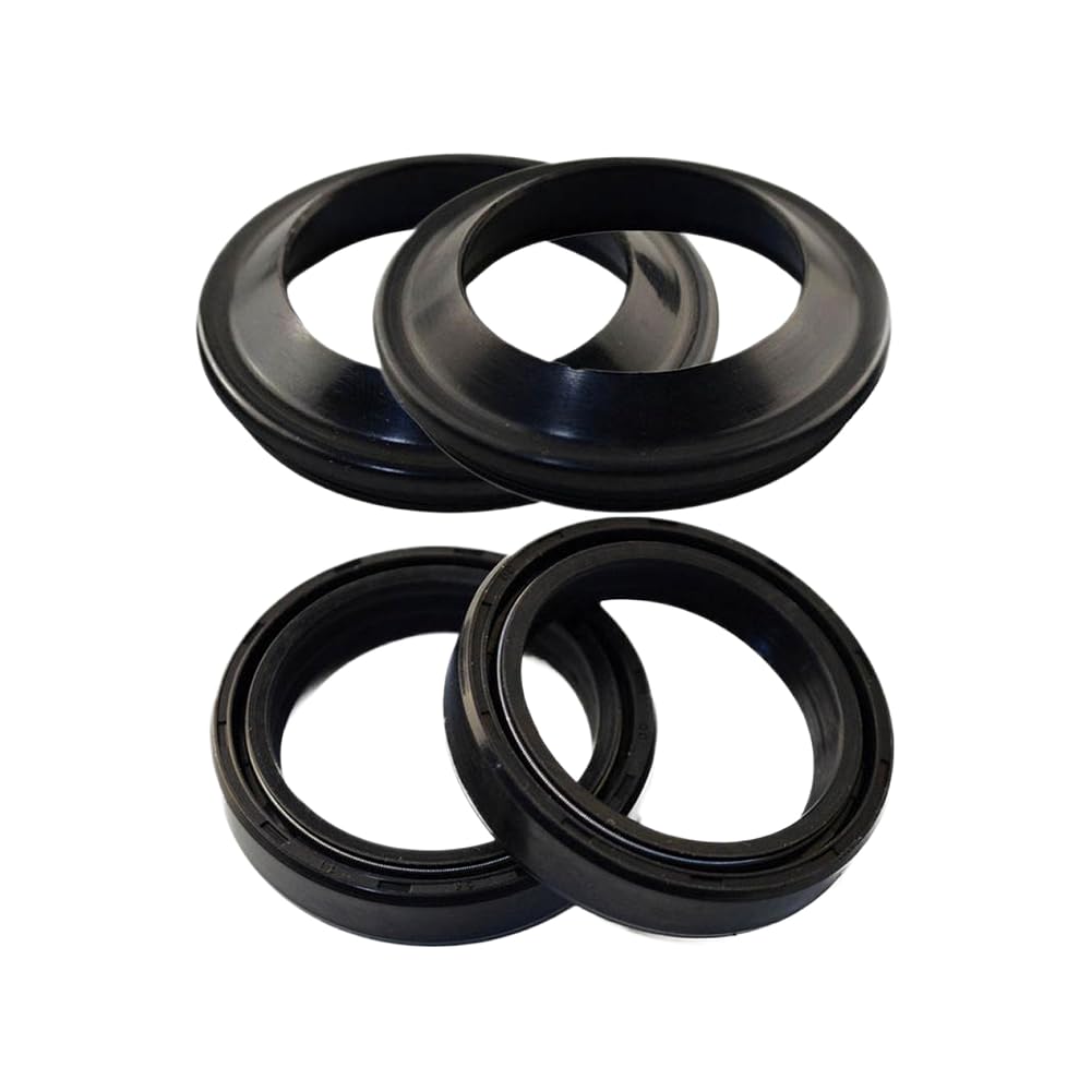 Paraolio Ammortizzatore Forcella per Moto Guarnizione in Gomma di Ricambio | Direct Fit | Compatibilità del modello: adatto a motociclette che richiedono un paraolio per(Oil and Dust Seal)
