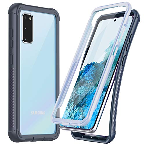 Temdan for Samsung Galaxy S20 Case, Built-in Screen Protector Full Body Heavy Duty