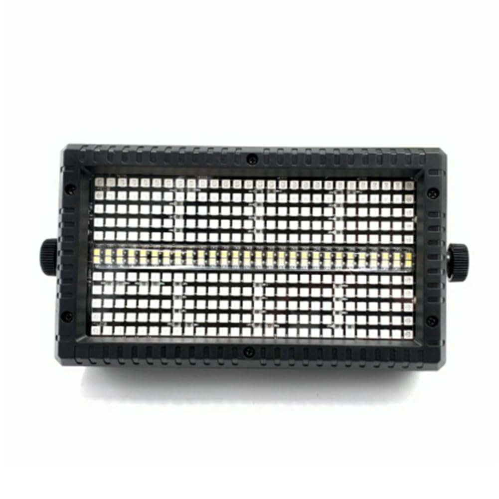 60W Mni LED Estroboscópico RGB 3 en 1 8 Particiones + 8000K 4 Particiones Super Brillante DJ Wash Bar Etapa Estroboscópica Enchufe de la UE